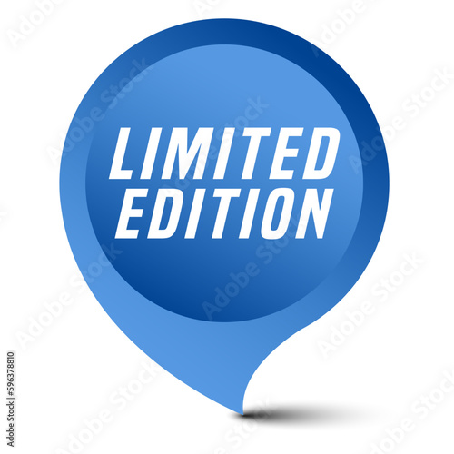 Colorful vector flat design banner limited edition. This sign is well adapted for web design.