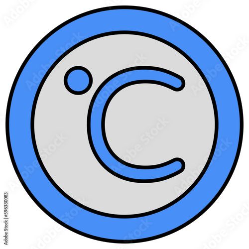 An icon design of celsius 