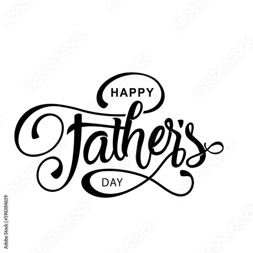 happy father day lettering