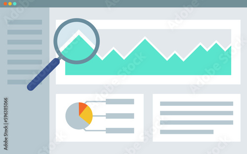 Application window with financial charts