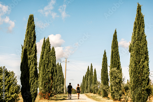 Siena Countryard, Tuscany photo