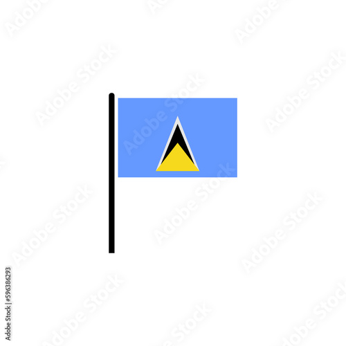 Free Download Saint lucia flags icon set, Saint lucia independence day icon set vector sign symbol - GFXLoad