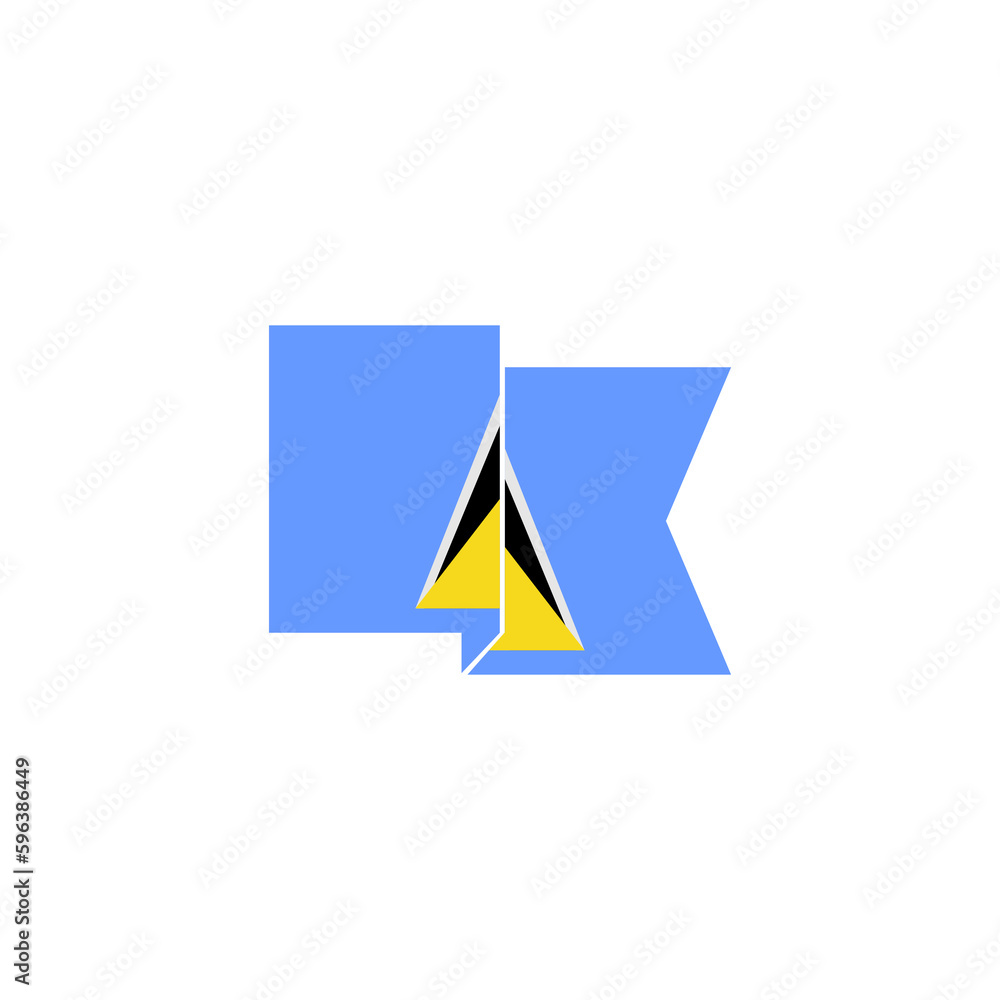 Saint lucia flags icon set, Saint lucia independence day icon set vector sign symbol Saint lucia flags icon set, Saint lucia independence day icon set vector sign symbol