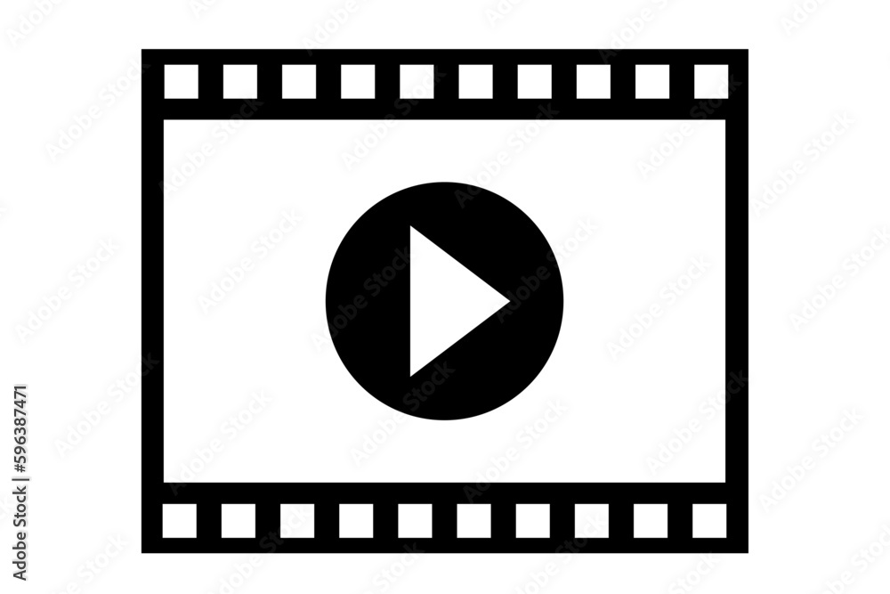 映画、動画、再生アイコン 映画、動画、再生アイコン