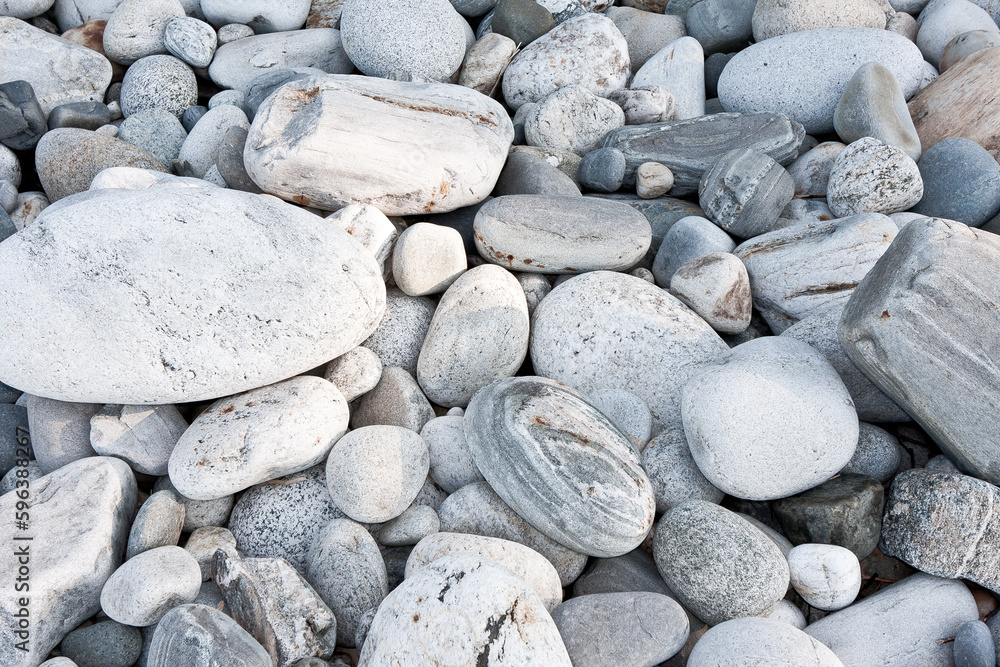 Maine Coastal white stones on beach Maine Coastal white stones on beach