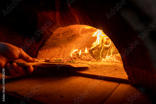 Flammkuchen im Steinofen photo