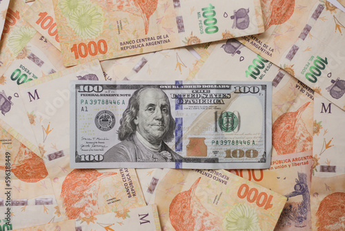 Dolar Blue cambio Pesos argentinos
