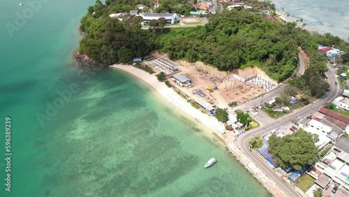 4K Aerial Footage of Panwa Cape Beach in Phuket photo