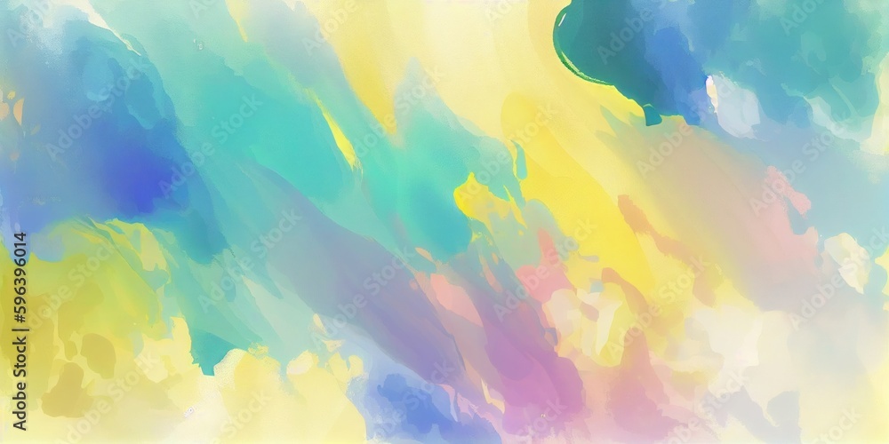 colorful Abstract watercolor paint background by pink red yellow blue green colors, with liquid fluid texture for background, banner