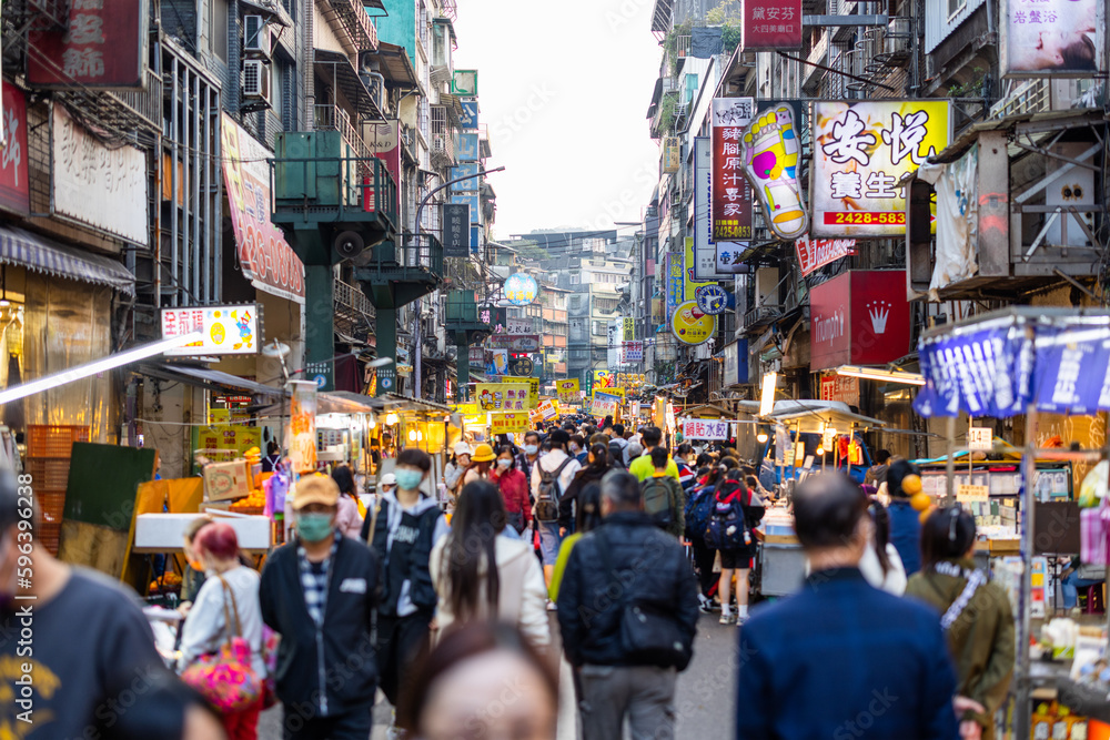 Fototapeta premium Keelung Night Market in Taiwan
