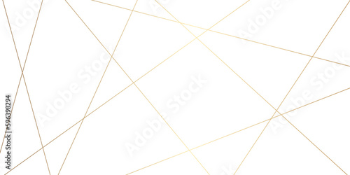Abstract luxury golden geometric random chaotic lines with many squares and triangles shape background. golden wave line background.