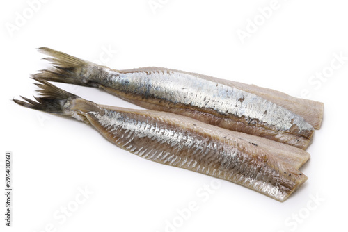 homemade pickled young herring fillet ( matjes ) 