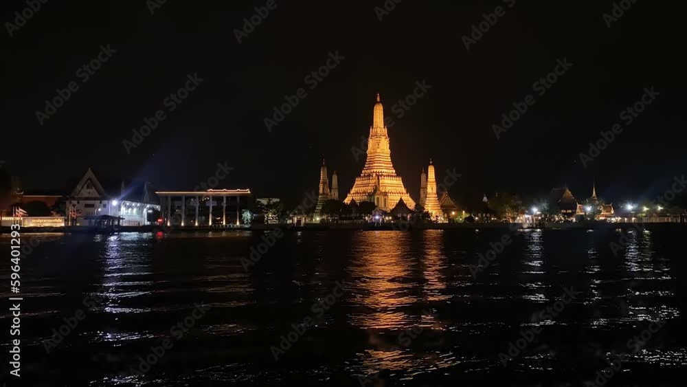 The visiting card of the capital of Thailand is the Buddhist temple Wat Arun, Temple of Dawn, which is located on the banks of the Chao Phraya River The visiting card of the capital of Thailand is the Buddhist temple Wat Arun, Temple of Dawn, which is located on the banks of the Chao Phraya River