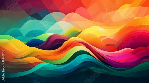 AI generated abstract art - wallpaper 16:9