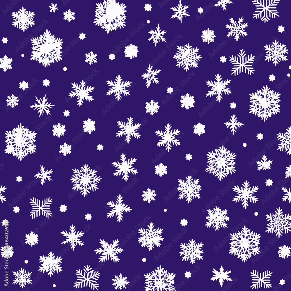 winter chrisrmas snown flakes background illustration