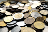 heap of polish coins PLN coins