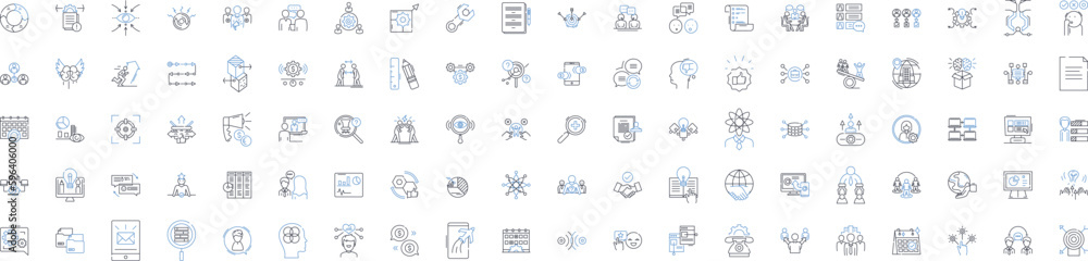 Agreement accord line icons collection. Mutual, Pact, Conformity ...