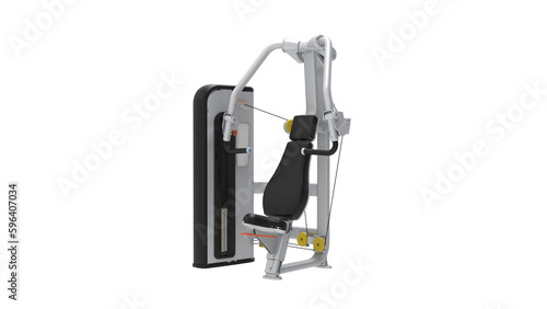 GYM equipment isolated on white background