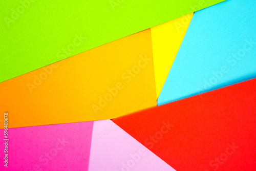 Colored paper set. creativity and creativity. background geometric abstraction