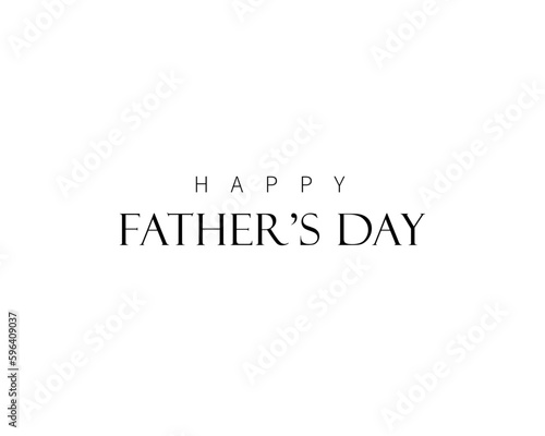 Happy father' s day calligraphy greeting card.