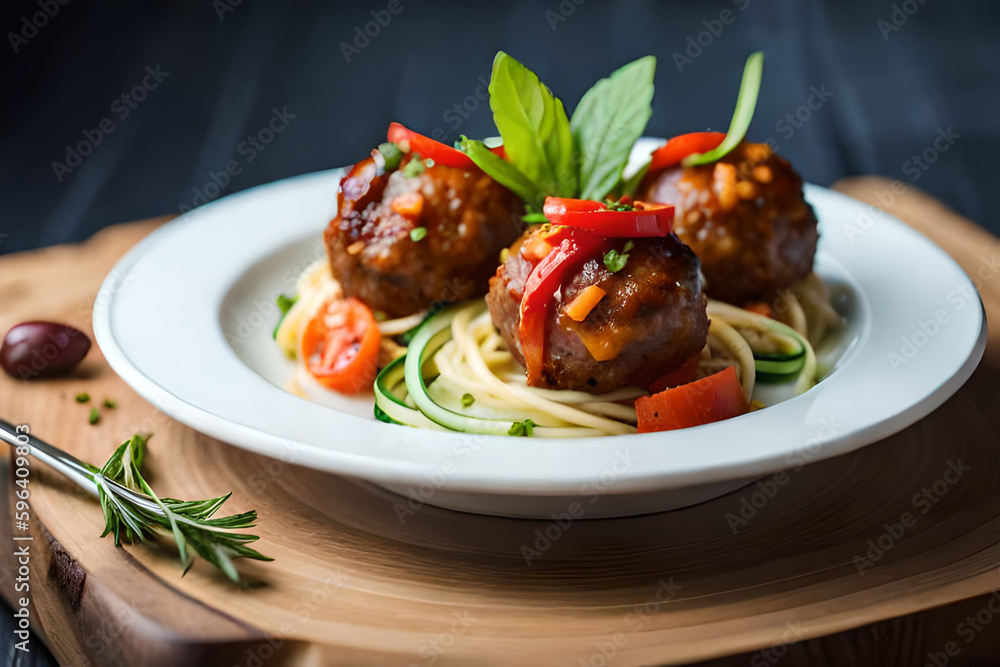meatball with pasta meatball with pasta