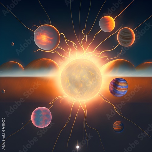 sun and planets, all planets and sun, sun consuming all planets