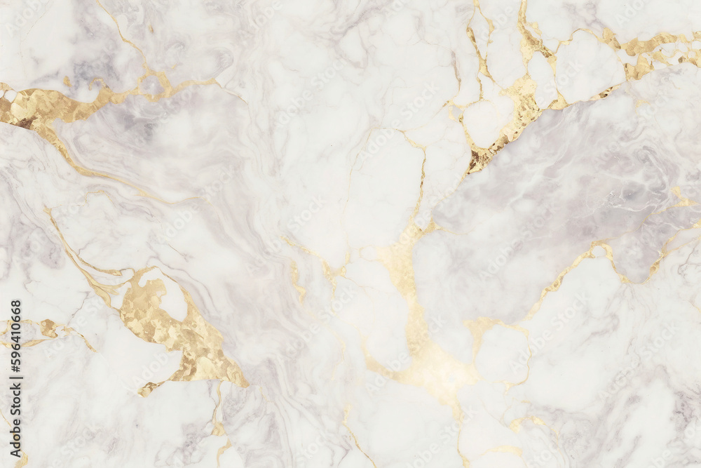White and gold marble texture. AI White and gold marble texture. AI