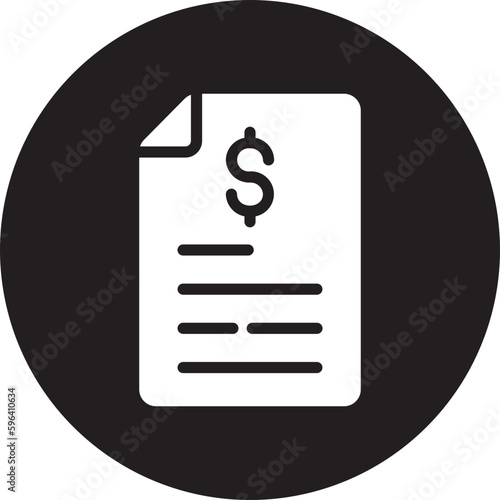 paper bills glyph icon