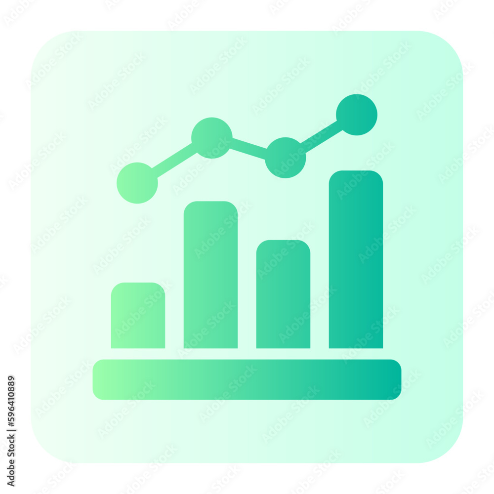 Fototapeta premium analytics gradient icon