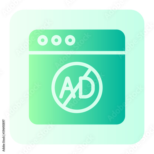 ad blocker gradient icon