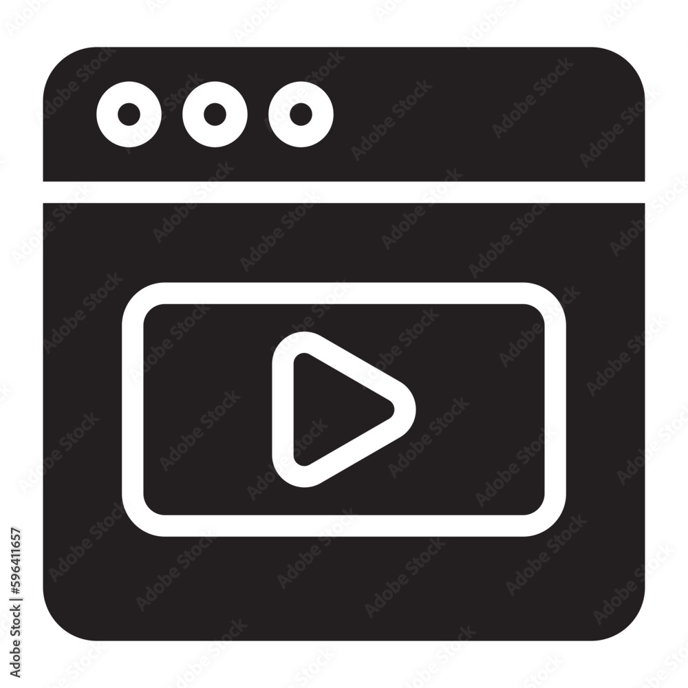 video marketing glyph icon video marketing glyph icon
