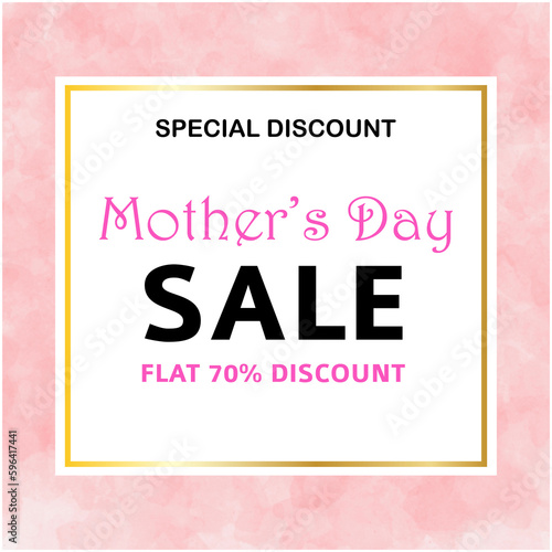 mother day sale poster design stock illustration