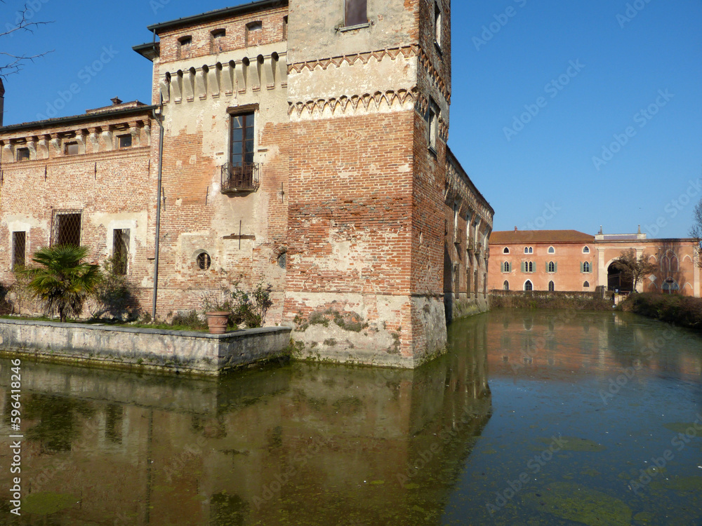 Overview of the Castle of Padernello (Brescia)