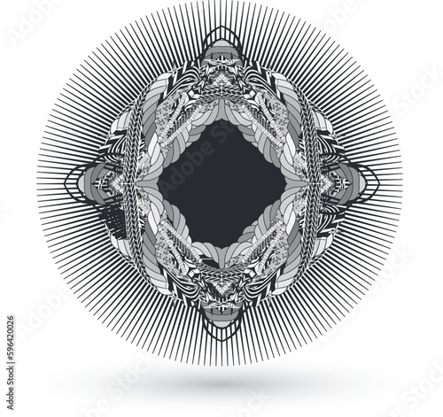 ineinander verwobenes kunstvolles Ornament