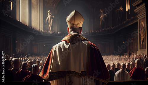 Leinwand Poster bishops great mass