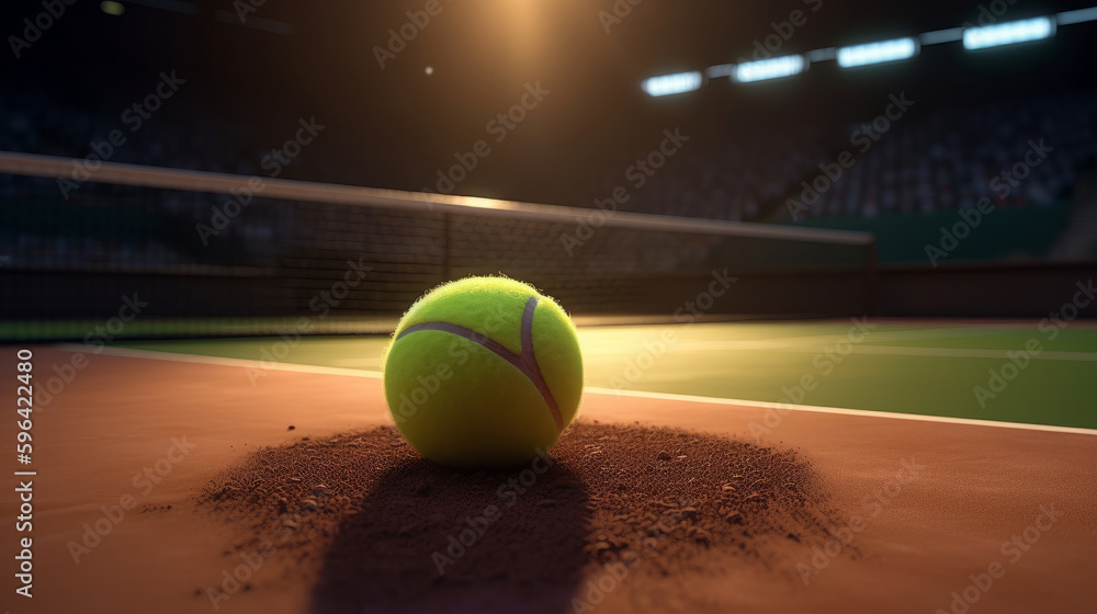 Tennis background. Illustration AI Generative.