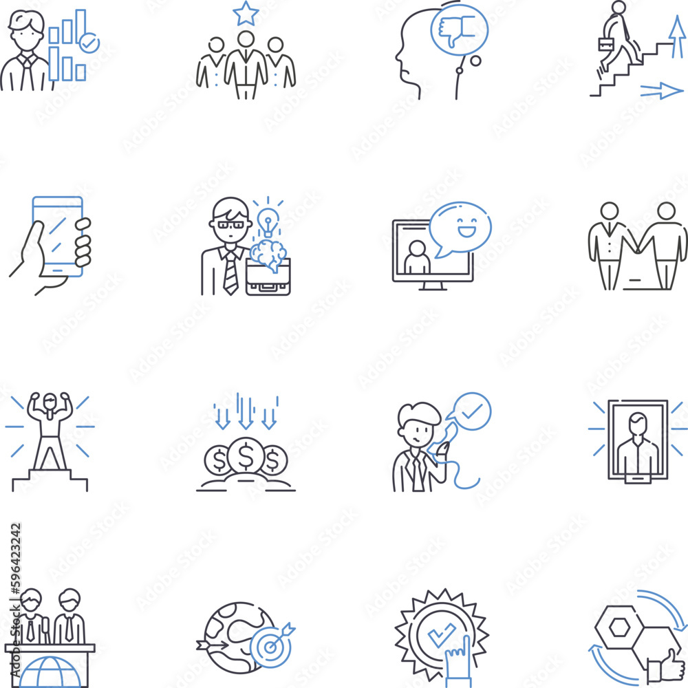 Sales analysis line icons collection. Forecasting, Metrics, Growth, Performance, Targets, Trends, Pipeline vector and linear illustration. Budgeting,KPIs,Conversion outline signs set Generative AI Sales analysis line icons collection. Forecasting, Metrics, Growth, Performance, Targets, Trends, Pipeline vector and linear illustration. Budgeting,KPIs,Conversion outline signs set Generative AI