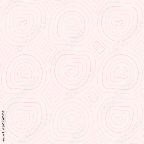 Wood rings seamless pattern. Vector line background © Purrga