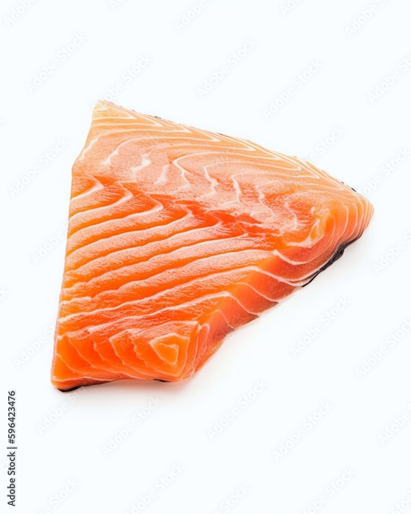 Salmon fillet isolated on white background - Healthy food and diet concept. Salmon fillet isolated on white background - Healthy food and diet concept.