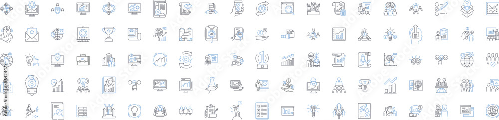 Marketing services line icons collection. Strategy, Branding, Advertising, Digital, Analytics, Social, Content vector and linear illustration. Design,Consultancy,SEO outline signs set Generative AI Marketing services line icons collection. Strategy, Branding, Advertising, Digital, Analytics, Social, Content vector and linear illustration. Design,Consultancy,SEO outline signs set Generative AI