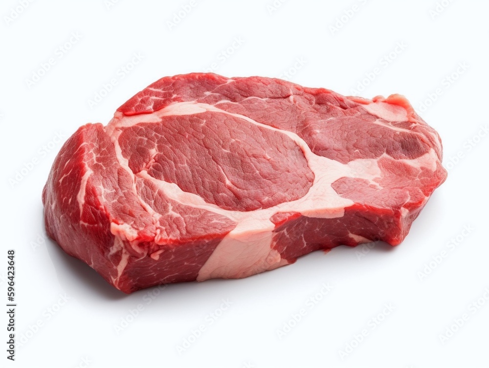 Raw pork chop isolated on white background. Raw pork chop isolated on white background.