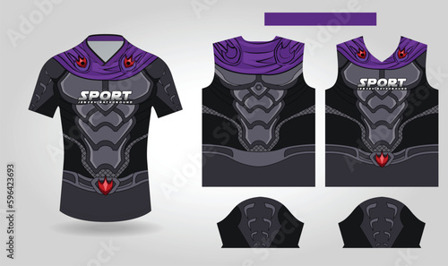 Turtle Warrior Jersey Pattern Design