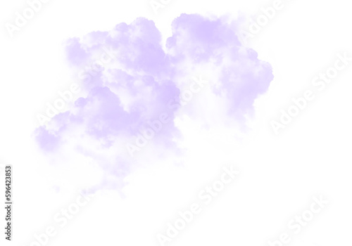 Cutout clean white cloud transparent backgrounds special effect 3d illustration