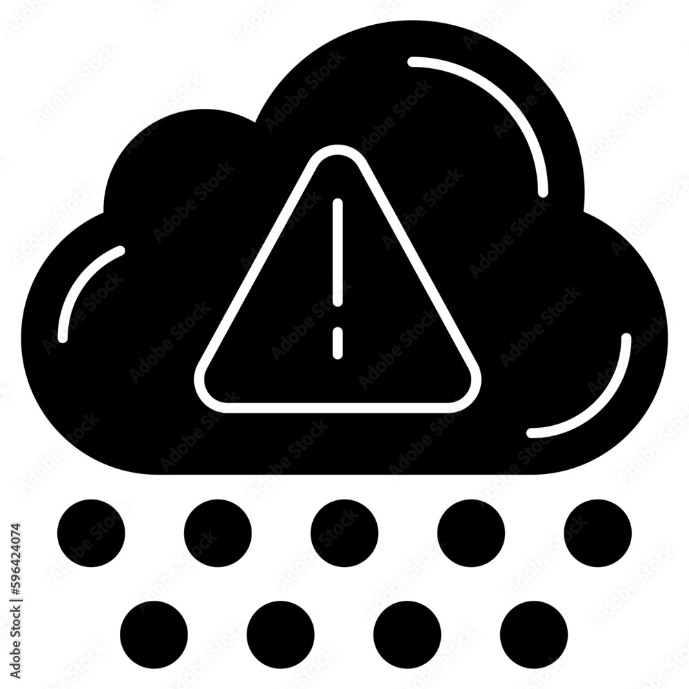 Vector design of weather alert, flat icon Vector design of weather alert, flat icon