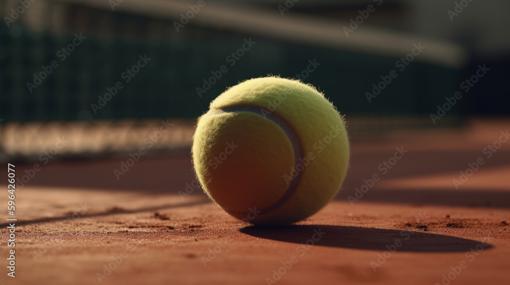 Tennis background. Illustration AI Generative.