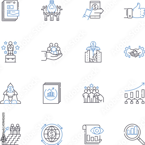 Skillfulness line icons collection. Aptitude, Adroitness, Proficiency, Competence, Dexterity, Expertise, Finesse vector and linear illustration. Mastery,Talent,Capability outline signs Generative AI