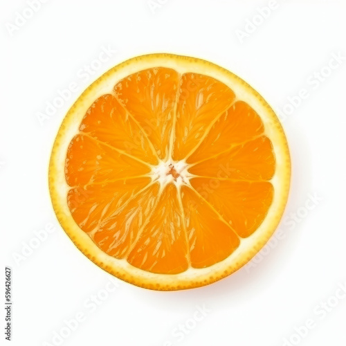 Oranges isolated. Illustration AI Generative