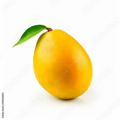 Yellow mango. Illustration AI Generative.