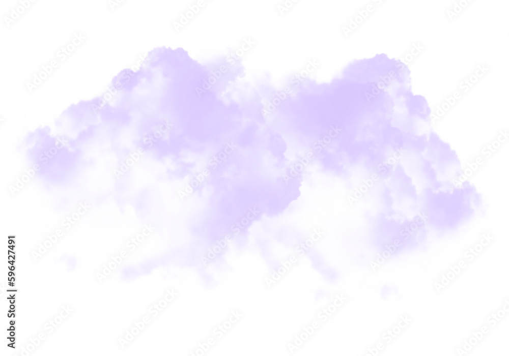Fototapeta premium Cutout clean white cloud transparent backgrounds special effect 3d illustration