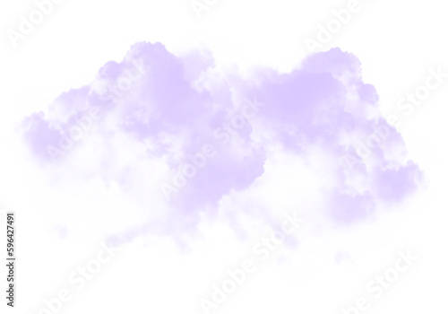 Cutout clean white cloud transparent backgrounds special effect 3d illustration